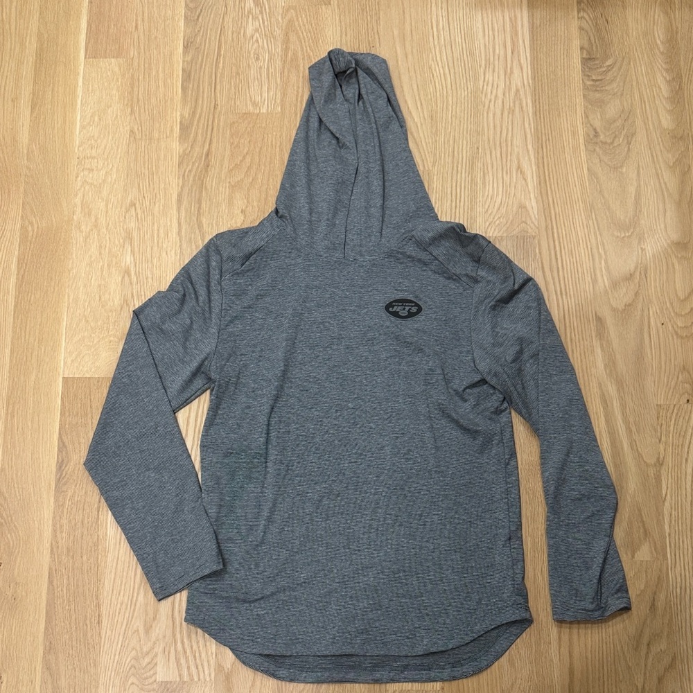Gray Long Sleeve Hooded Tee
